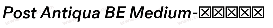 Post Antiqua BE Medium字体转换